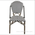 Modern Parisian Bistro Restaurant Wicker Chair Rattan